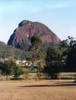 Glass House Mountains Mount Tibrogargan from the behind note the large muscluar back and head.jpg