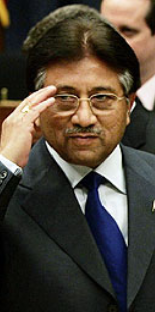 The president of Pakistan General Pervez Musharraf in Washington.png