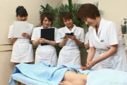 Beauty clinic massage and hanjobs - with English subtitles