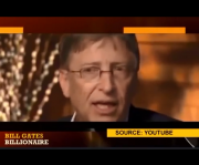 WTF! Bill Gates Depopulation Plans Caught On Camera MONSANTO, FOOD RIOTS, EUGENICS